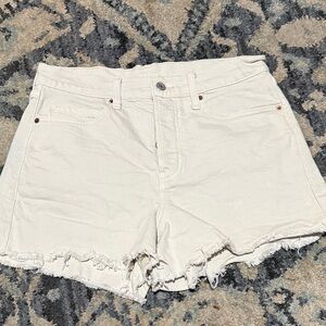 Old Navy Off-White sky-hi-A-line Jean Shorts